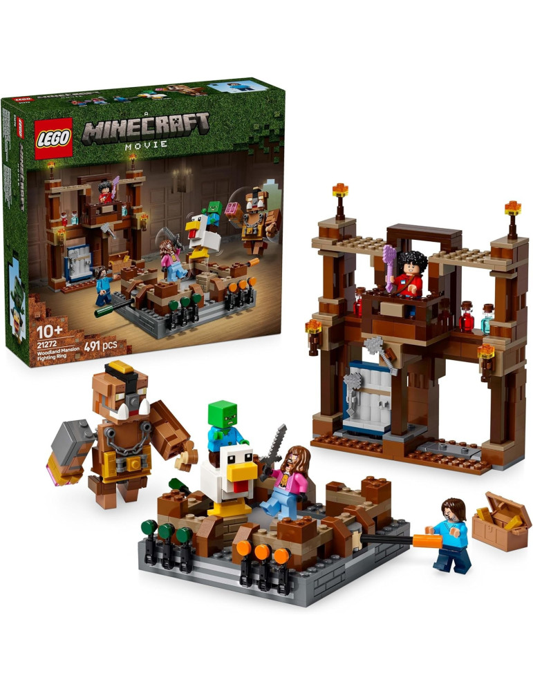 Lego Minecraft 21272. El Ring de Combate de la Mansión del Bosque. Más de 10 años. 491 piezas