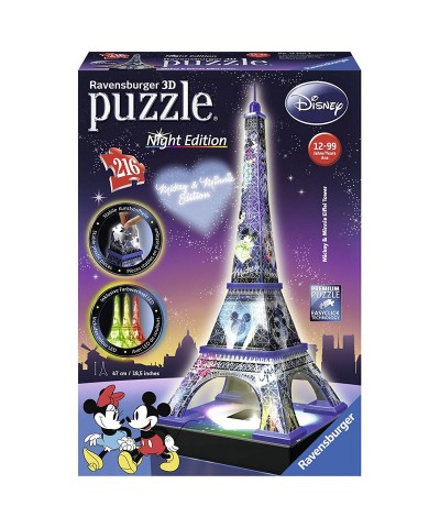 12520 Ravensburger. Puzzle 3D Torre Eiffel Disney Nigh Edition