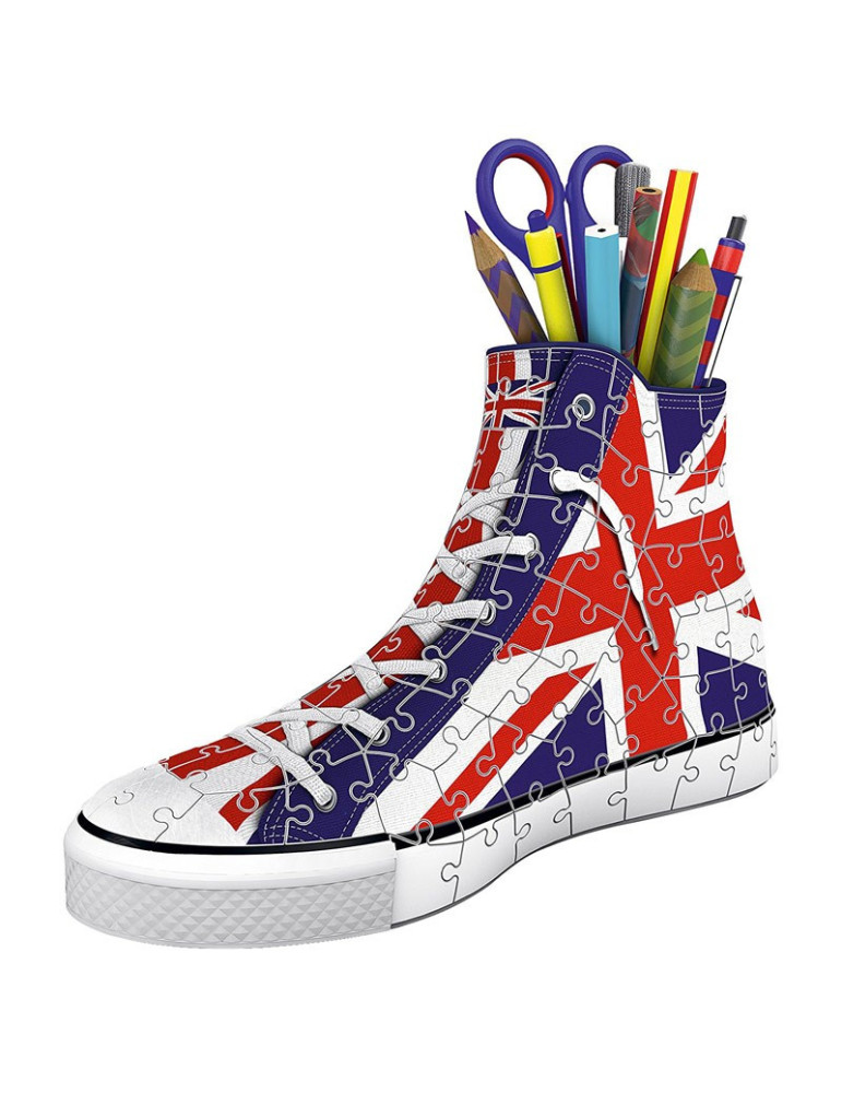 11222 Ravensburger. Puzzle 3D Sneaker Union Jack 108 Piezas