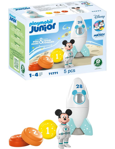 Playmobil Junior & Disney 71771. La Aventura Espacial de Mickey. 1-4 años
