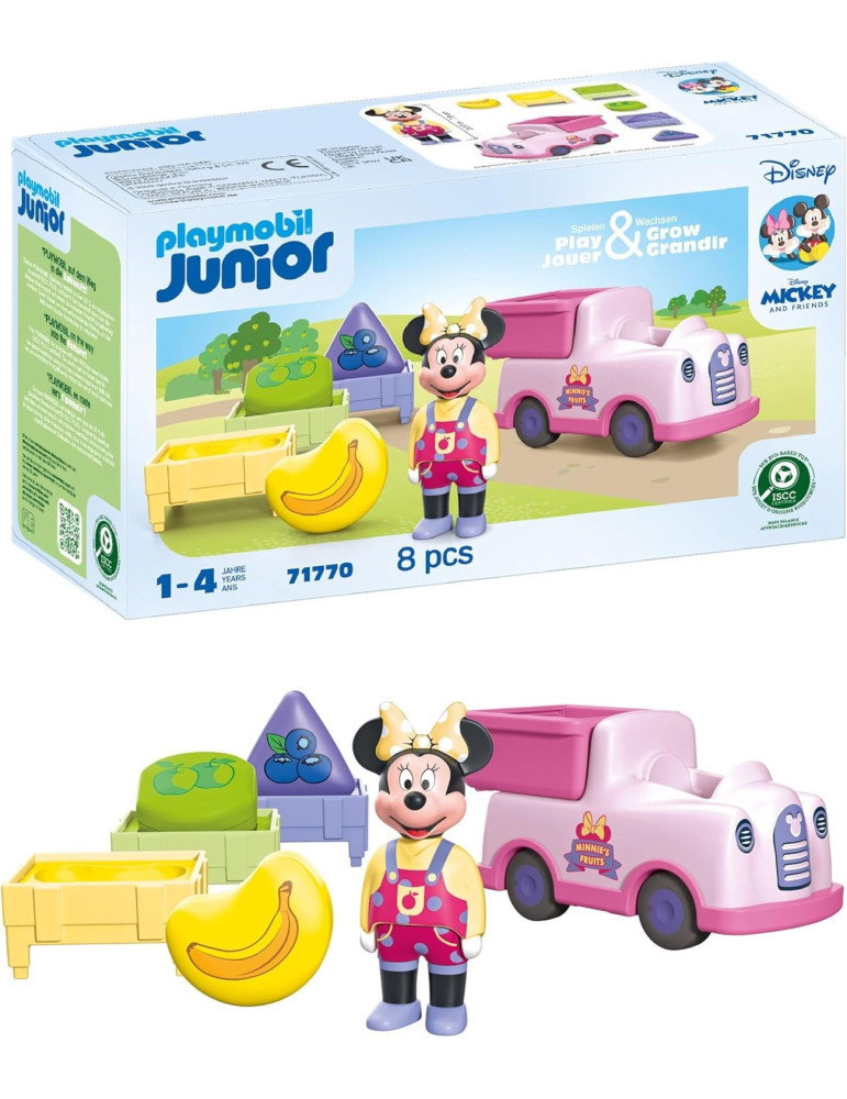 Playmobil Junior & Disney 71772. El camión de la fruta de Minnie. 1-4 años
