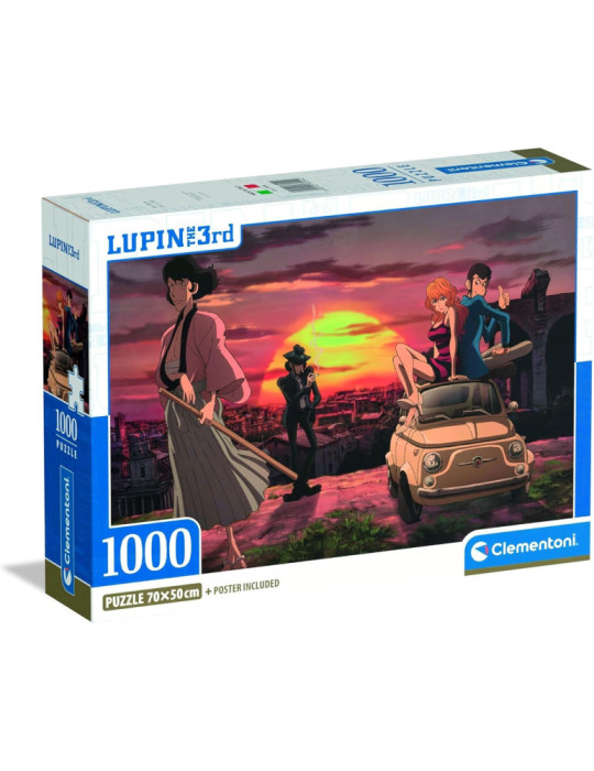 Clementoni 37054. Puzzle de 1000 piezas de Lupin III -1. 70x50cm