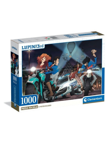 Clementoni 37055. Puzzle de 1000 piezas de Lupin III -2. 70x50cm