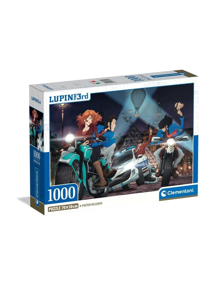Clementoni 37055. Puzzle de 1000 piezas de Lupin III -2. 70x50cm