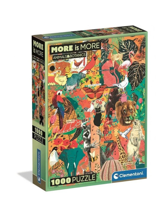 Clementoni 37073 More is More. Puzzle de 1000 piezas de Animal & Botanics. 70x50cm
