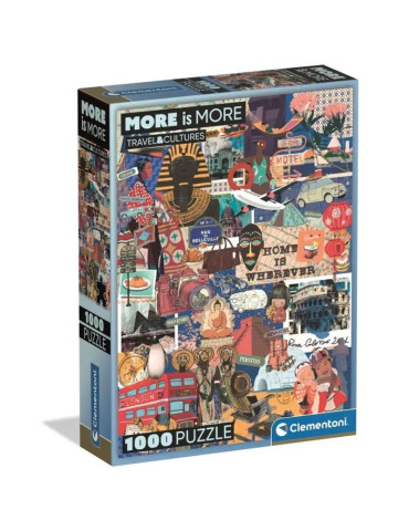 Clementoni 37072 More is More. Puzzle de 1000 piezas de Travel & Cultures. 70x50cm