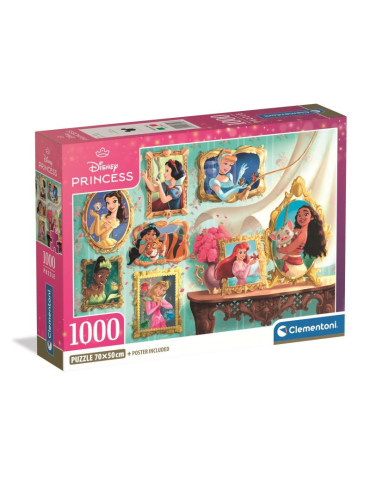 Clementoni 37046. Puzzle de 1000 piezas de Princesas Disney. 70x50cm