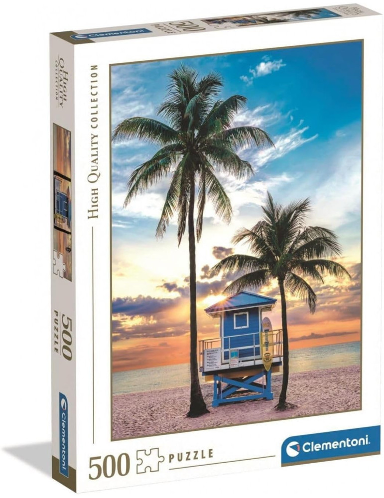 Clementoni 35568. Puzzle de 500 piezas de Miami Beach (Florida). 49x36cm