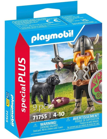 Playmobil Special Plus 71755. Vikingo con perro guardián. 4-10 años
