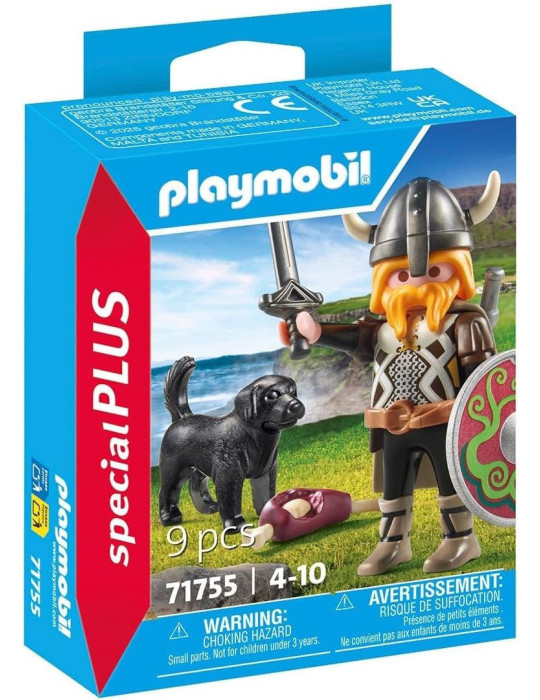 Playmobil Special Plus 71755. Vikingo con perro guardián. 4-10 años