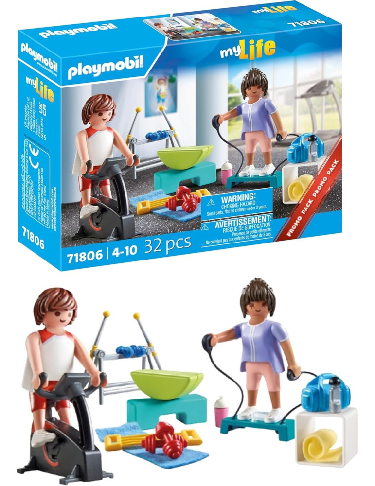 Playmobil MyLife 71806. Entrenamiento Fitness. 4-10 años