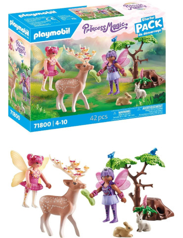 Playmobil Princess Magic 71800. Hadas con adorables Animales del Bosque. 4-10 años