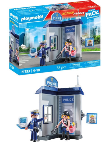 Playmobil Action Heroes 71733. Sala de Investigación Policial. 4-10 años