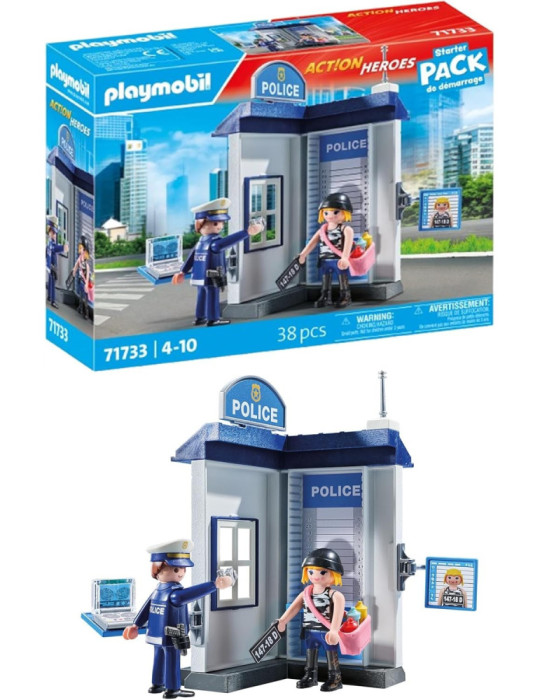 Playmobil Action Heroes 71733. Sala de Investigación Policial. 4-10 años