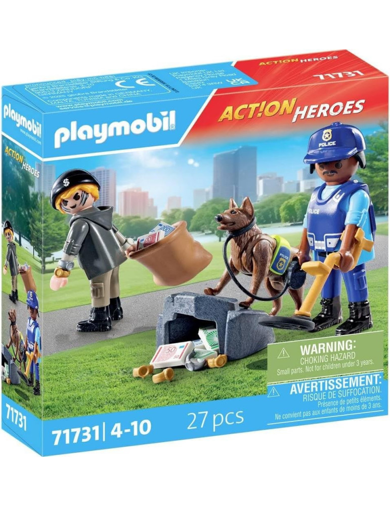 Playmobil Action Heroes 71731. Búsqueda Policial. 4-10 años
