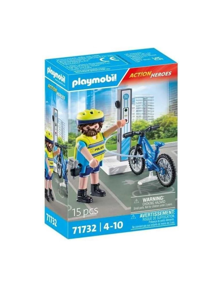 Playmobil Action Heroes 71732. Patrulla en bicicleta. 4-10 años