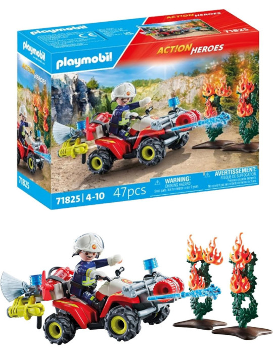 Playmobil Action Heroes 71825. Quad de Bomberos. 4-10 años