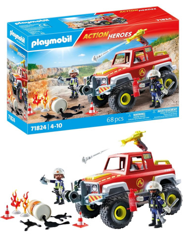 Playmobil Action Heroes 71824. Camión de Bomberos. 4-10 años