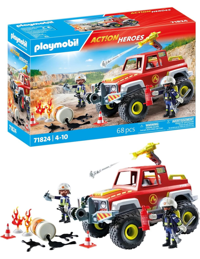 Playmobil Action Heroes 71824. Camión de Bomberos. 4-10 años