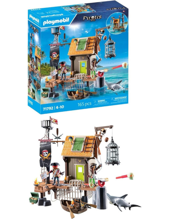 Playmobil Pirates 71792. Puerto Pirata con prisión de corsarios. 4-10 años