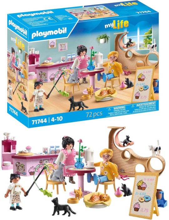 Playmobil MyLife 71744. Café de Gatos. 4-10 años