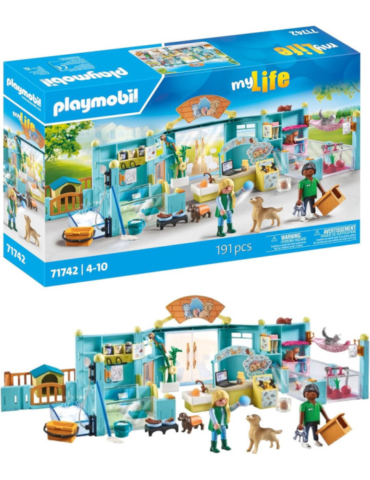 Playmobil MyLife 71742. Hotel para animales. 4-10 años