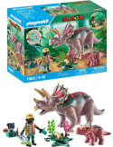 Playmobil Dinos 71821. Triceratops con cría. 4-10 años