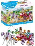 Playmobil Princess Magic 71846. Paseo en carruaje Real con Princesa y príncipe. A partir de 4 años