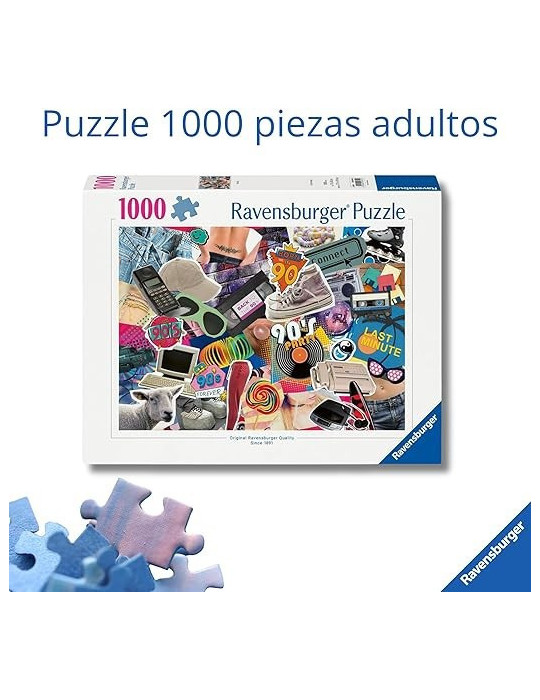 Ravensburger 00619. Puzzle de 1000 piezas de Los años 90. 70x50cm