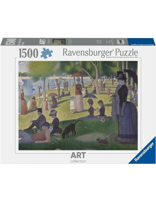 Ravensburger 01245. Puzzle de 1500 piezas de Isla Gran Jatte de Seurat. 80x60cm
