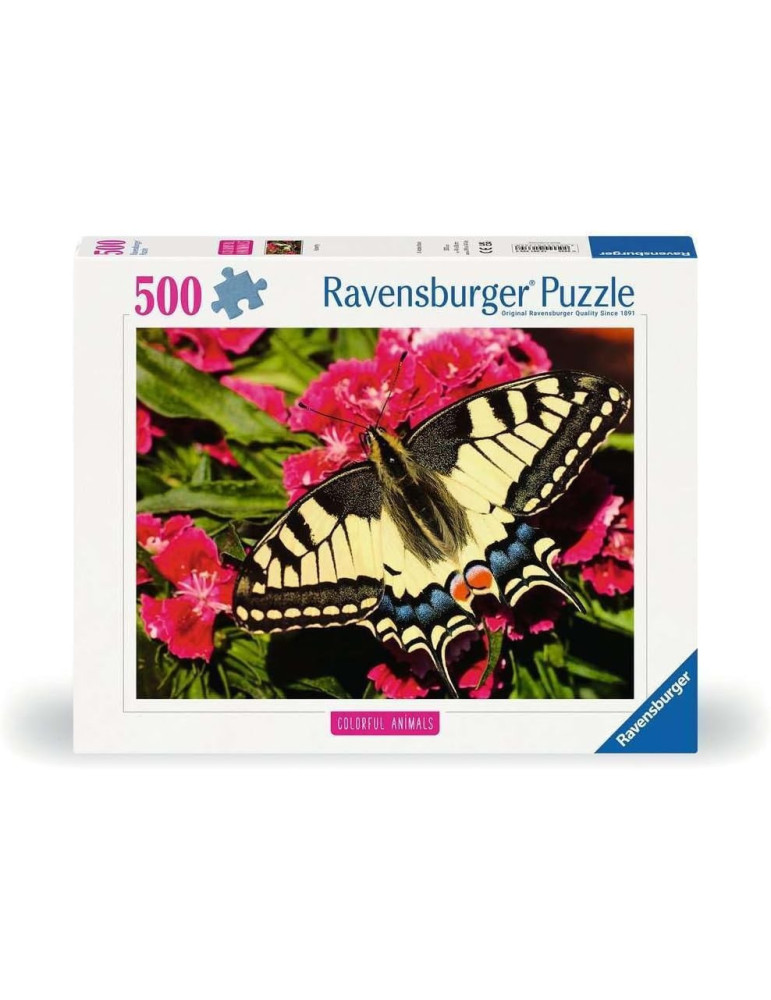 Ravensburger 01335. Puzzle de 500 piezas de Mariposa. 49x36cm