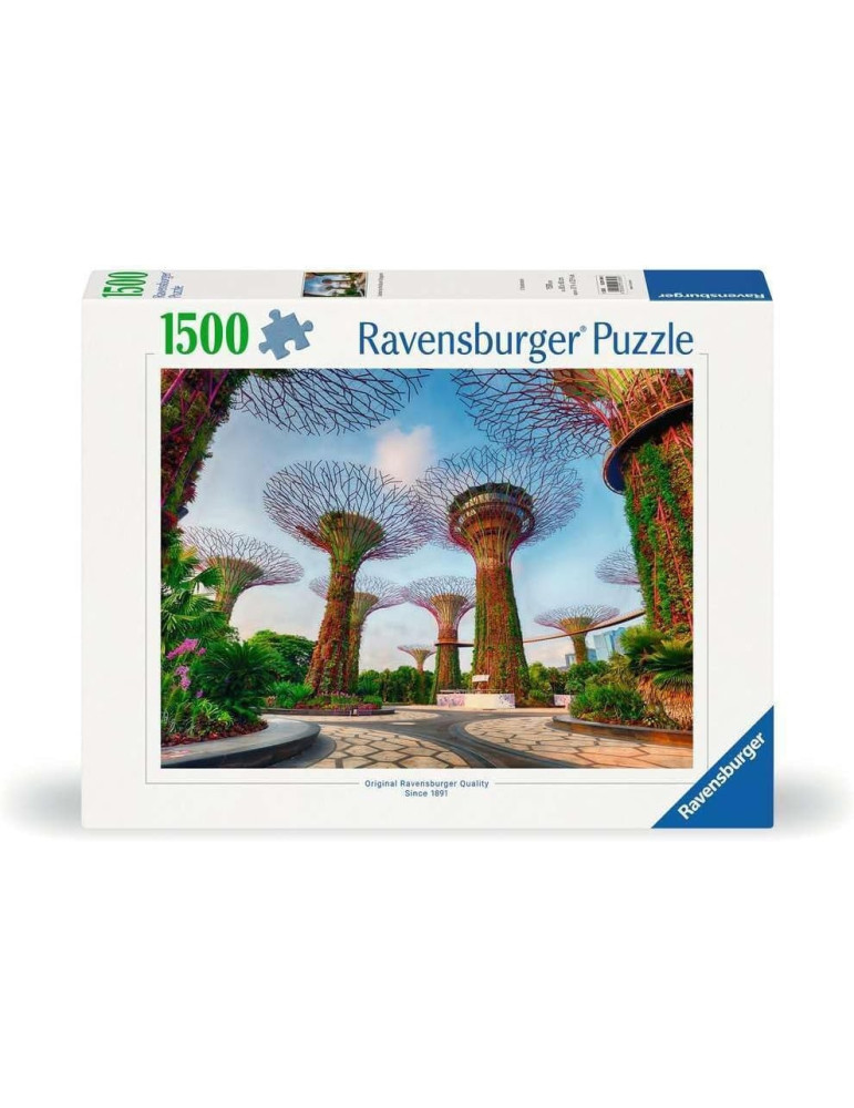 Ravensburger 01396. Puzzle de 1500 piezas de Jardín de la bahía de Singapur. 80x60cm