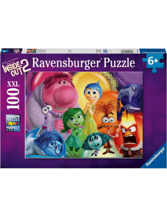 Ravensburger 01611. Puzzle de 100XL piezas de Inside Out 2. 49x36cm