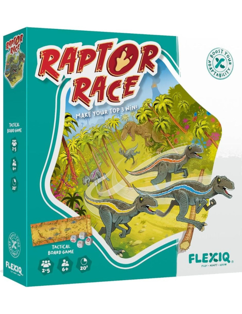 Flexiq FXG601. Juego de mesa Raptor Race. 2-5jug +6 años