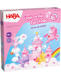 Haba 2012232005. Juego de mesa Unicornio Destello - Torre de Nubes. 1-4jug +4 años