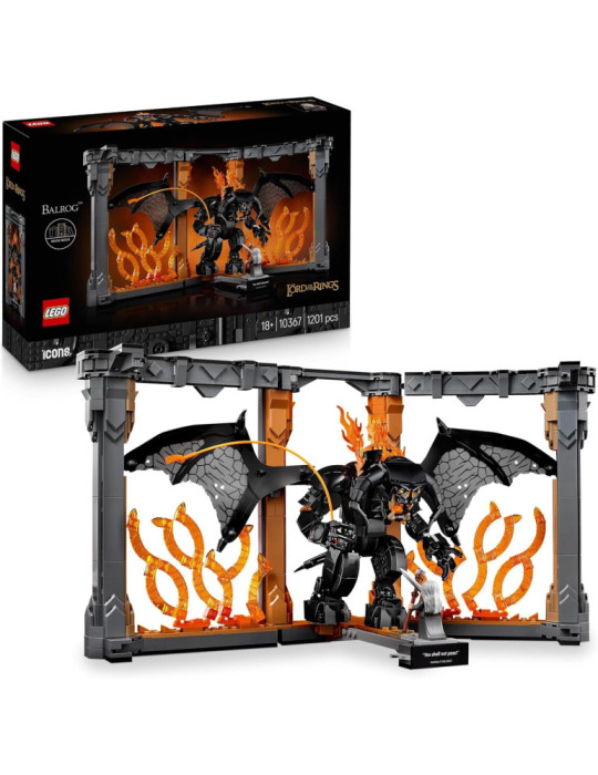 Lego Icons 10367. Rincón Entre Libros: El Señor de los Anillos: Balrog. Más de 18 años. 1201 piezas