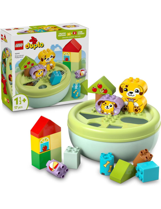 Lego Duplo 10441. Mi Primer Clasificador de Formas: Casa de los Perritos. Más de 1 año y medio. 17 piezas