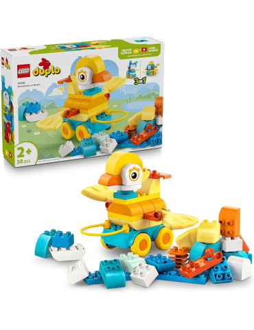 Lego Duplo 10448. Animales sobre Ruedas 3en1. Más de 2 años. 58 piezas