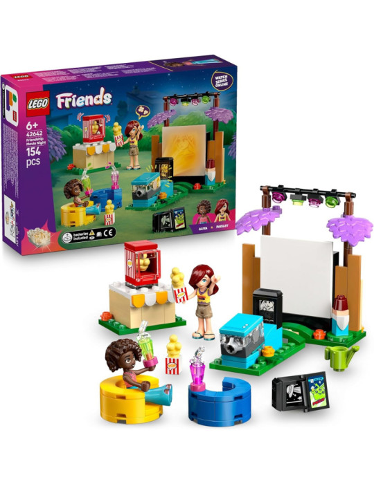 Lego Friends 42642. Amistad: Noche de Cine. Más de 6 años. 154 piezas