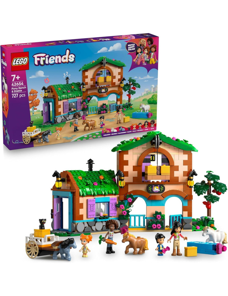 Lego Friends 42653. Rancho y Establo de Ponis. Más de 7 años. 727 piezas