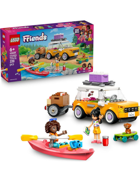 Lego Friends 42659. Amistad: Excursión en Coche por Carretera. Más de 6 años. 220 piezas