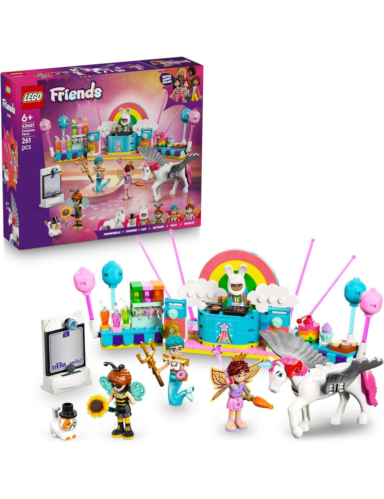 Lego Friends 42661. Fiesta de Disfraces con Unicornio y Hada. Más de 6 años. 261 piezas