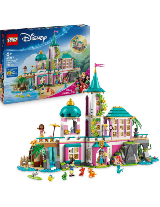 Lego Disney 43267. Castillo de las Princesas y Mascotas Reales. Más de 6 años. 787 piezas