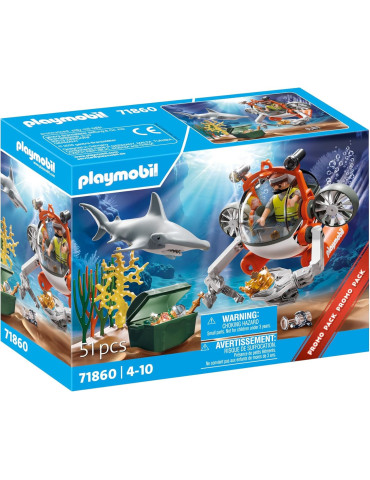 Playmobil Promo Pack 71860. Búsqueda del Tesoro con Submarino. A partir de 4 años