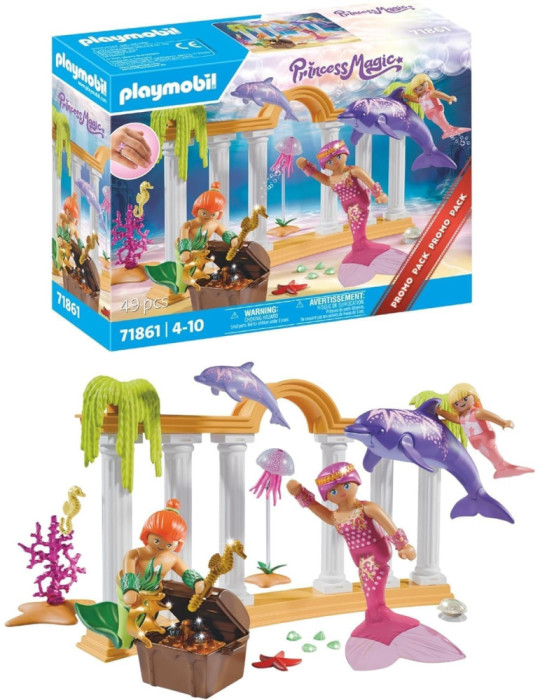 Playmobil Promo Pack 71861. Tesoro de Sirenas con Delfines. A partir de 4 años