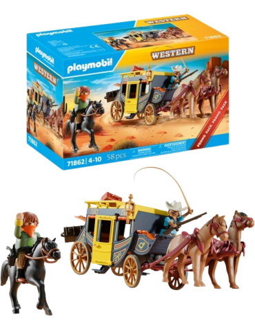 Playmobil Promo Pack 71862. Diligencia del Salvaje Oeste. A partir de 4 años