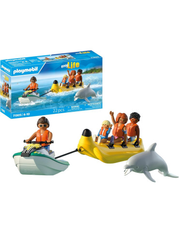 Playmobil MyLife Plus 71905. Paseo en Banana Inflable. A partir de 4 años