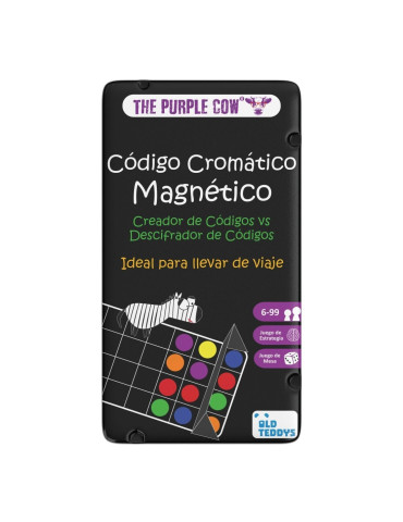 The Purple Cow PC6109. Juego de viaje magnético Código Cromático. 2jug +6 años