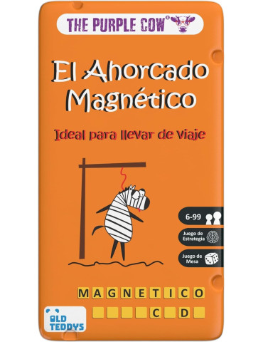 The Purple Cow PC6749. Juego de viaje magnético El Ahorcado. 2jug +6 años