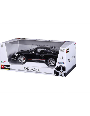 Burago 11036BK. Coche Porsche 911 GT3 RS 4.0 Negro. Escala 1/18 2